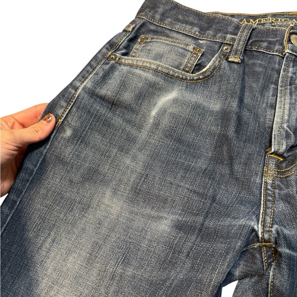 American Eagle Original Straight Jeans Blue Denim Men’s 31x32 Cotton Classic - Picture 2 of 14